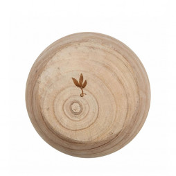 hand wooden vase for ashes funeral cremation