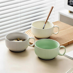 Round stoneware contemporary dinnerware dish