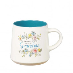 Ceramic Grandma Coffee Mug with Clay