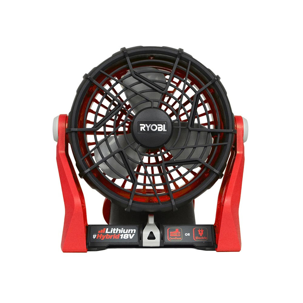 Dual Power Portable Hybrid Electric Ryobi Fan