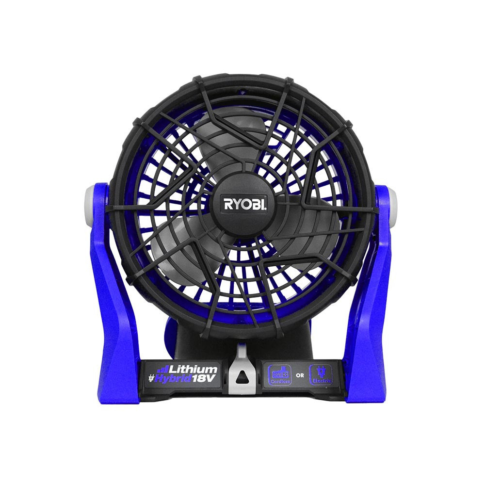 Dual Power Portable Hybrid Electric Ryobi Fan