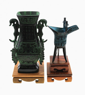 Oriental display stand wooden rectangle shape solid rosewood