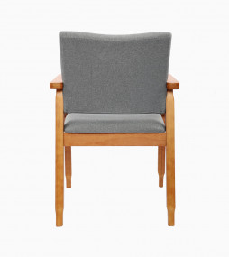 Mid Century Modern Side Chair with Wood Legs