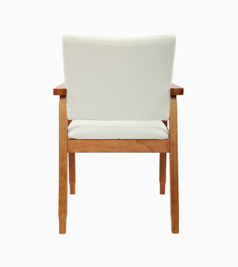 Mid Century Modern Side Chair with Wood Legs