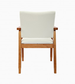 Mid Century Modern Side Chair with Wood Legs