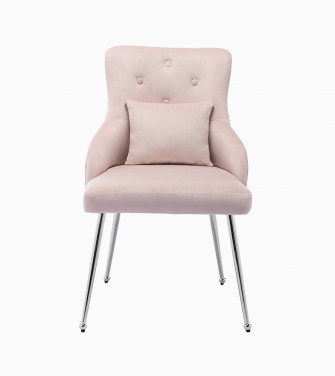 Creek Vista Velvet Vanity Chair, Dining Chair with Metal Legs