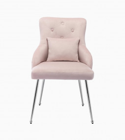 Creek Vista Velvet Vanity Chair, Dining Chair with Metal Legs