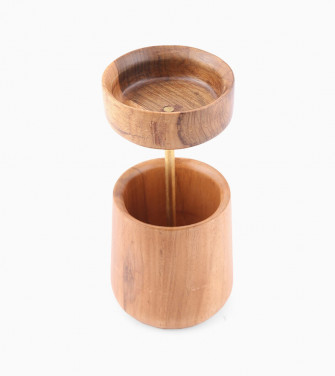 Wooden Pen Holder Solid Wood Desk Pen Pencil Stand