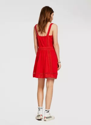 Scotch & Soda Broderie Mini Dress Lace