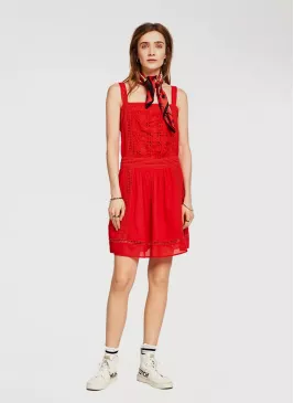 Scotch & Soda Broderie Mini Dress Lace