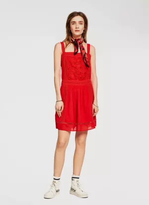 Scotch & Soda Broderie Mini Dress Lace