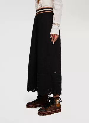 Palazzos Sheer Panel Women Palazzo