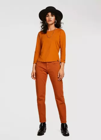 Globus Women Mustard Solid Top