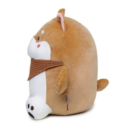 Brown Customized Soft Animal Dog Toy