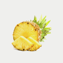 Ripe cut pineapple,...