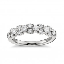 White Cubic Zirconia Silver Ring