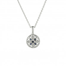 Vintage Inspired Silver Blue Necklaces