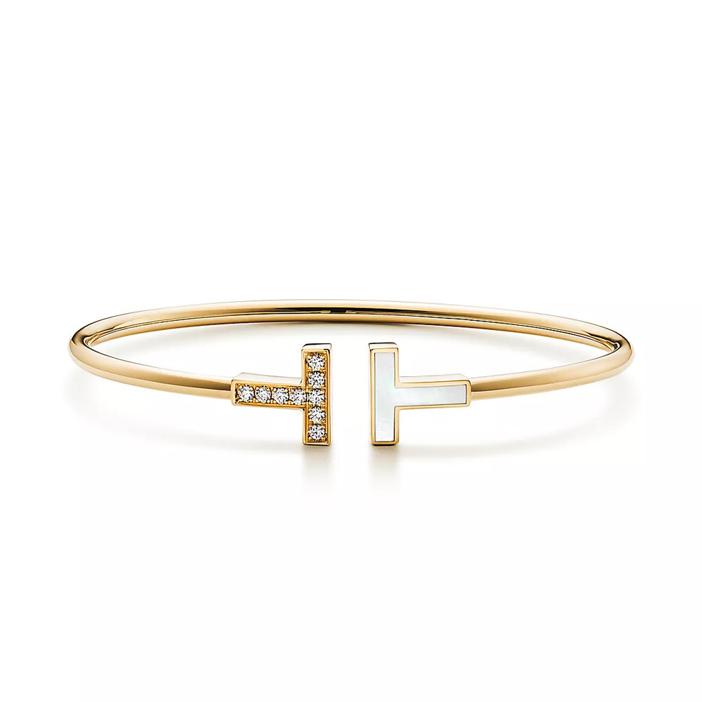 Double T Letter Adjustable Bracelet