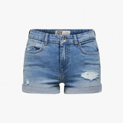 Washed Denim Shorts