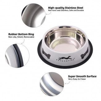 Pets Empire Stainless Steel Dog Feeding Bowl
