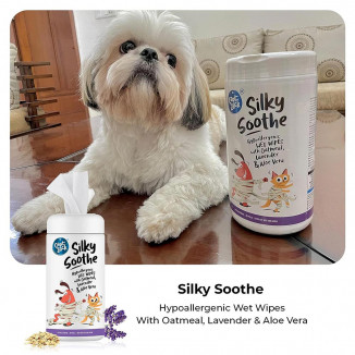 zack silky soothe hypoallergenic wet wipes for dogs and cats