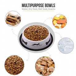 Pets Empire Stainless Steel Dog Feeding Bowl