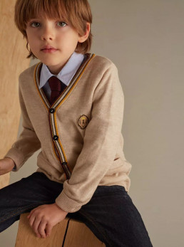 Cardigan with Patch Pockets