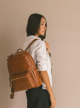 Leather Backpack Bag