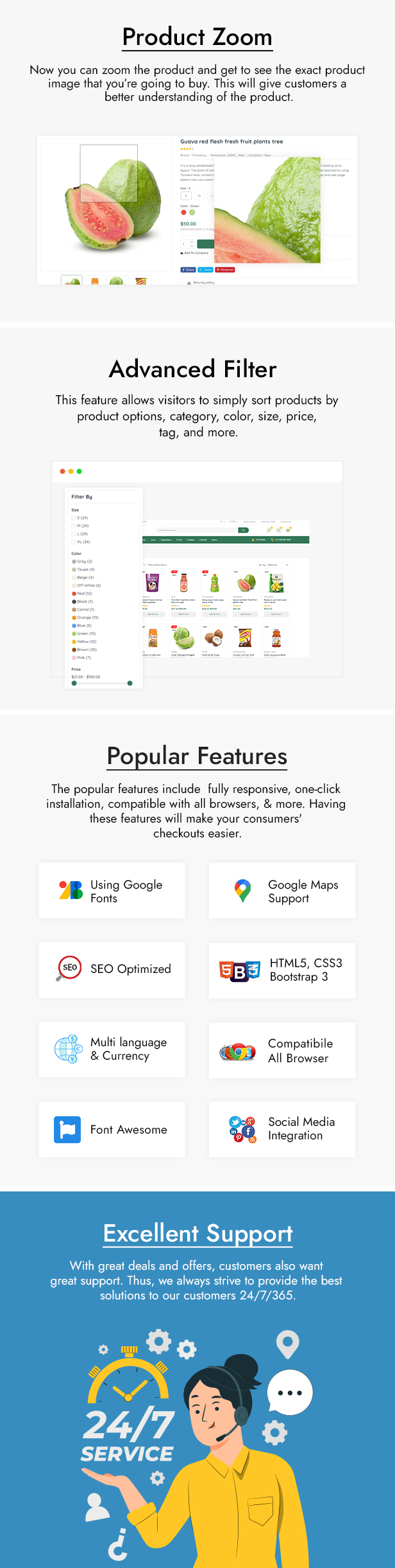 Greenleaf - Organic Food Store Prestashop Responsive Theme