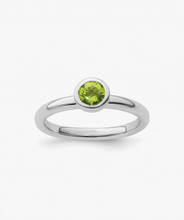 Green Peridot Ring