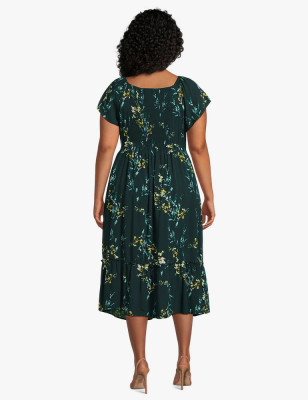 Crewneck Pockets Dress