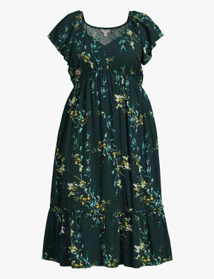 Crewneck Pockets Dress