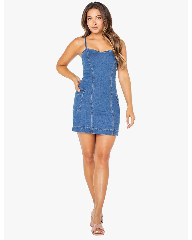 Sleeveless Denim Dress