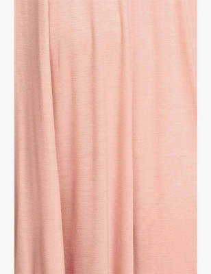 Round Neck Pleated Dress