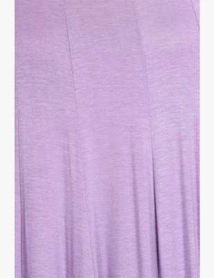 Round Neck Pleated Dress