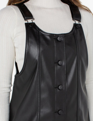 Vegan Leather Mini Dress