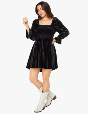 The Black Puffy Dress