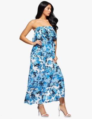 Tiered Strapless Maxi Dress