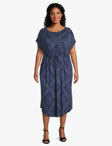 Printed Sleeve Dress