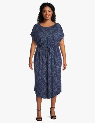 Printed Sleeve Dress