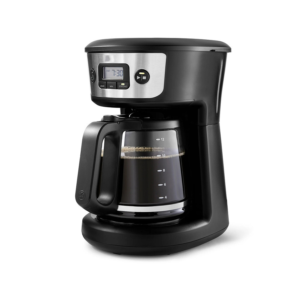 12 cup programmable coffee maker with strong brew
