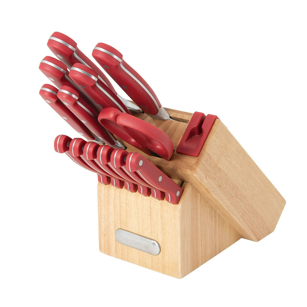 farberware professional forged triple rivet knife set