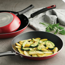 tramontina everyday 3 pk aluminum nonstick fry pans metallic