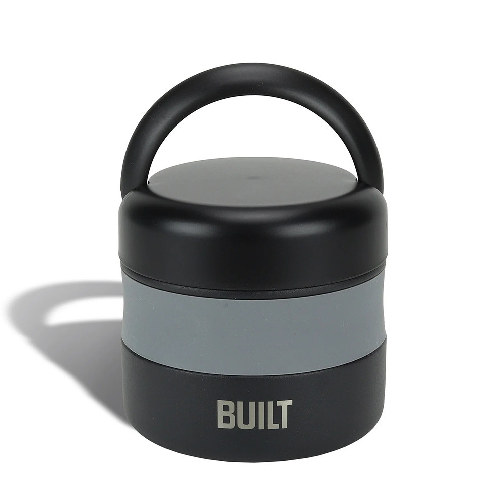 double wall stainless steel vacuum reusable food storage jar