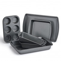 nonstick carbon steel oven safe bakeware 6 piece set