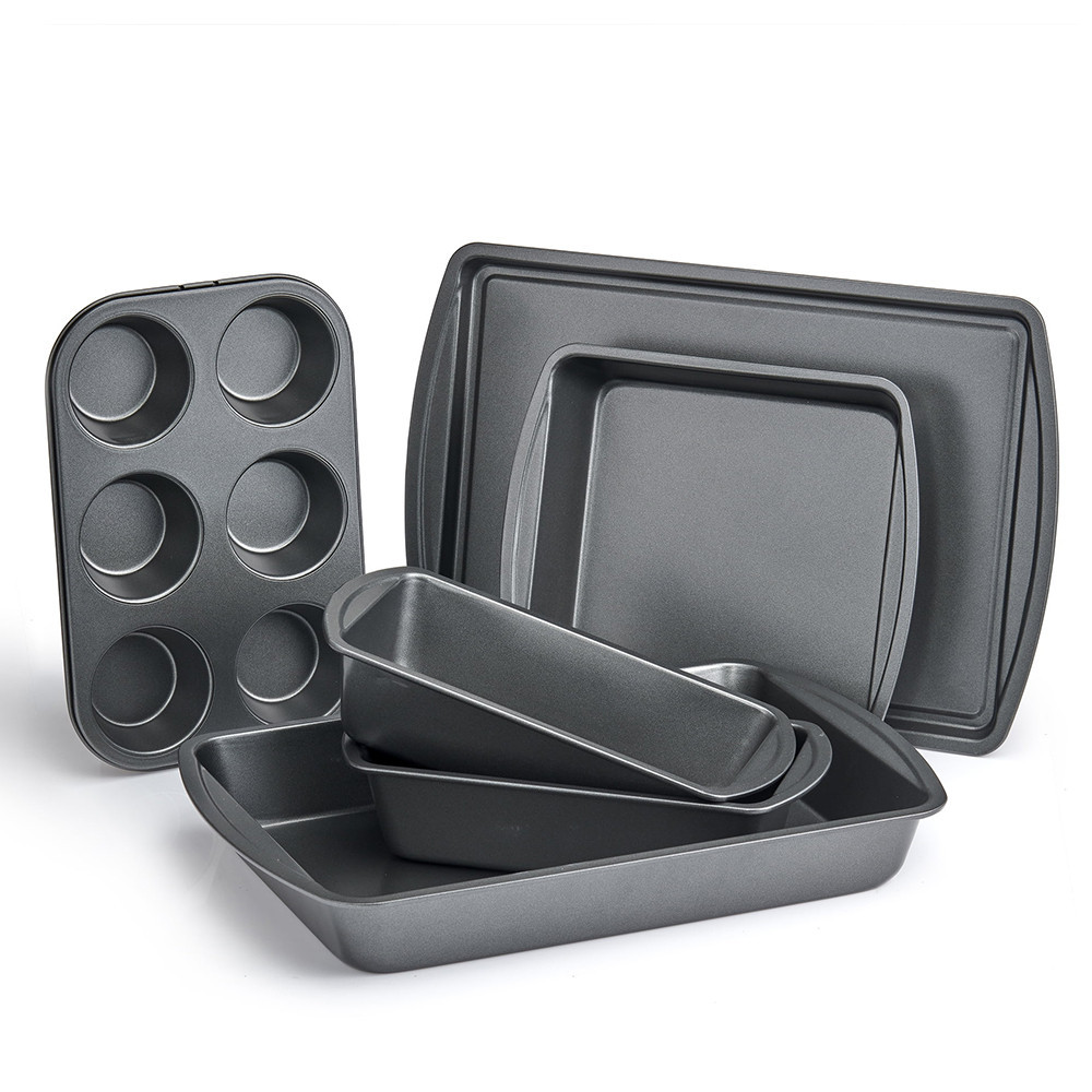 nonstick carbon steel oven safe bakeware 6 piece set