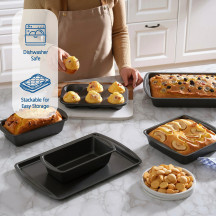 nonstick carbon steel oven safe bakeware 6 piece set