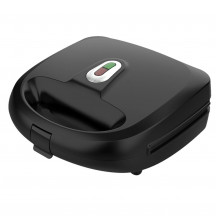 mainstays black 2 in 1 waffle and sandwich maker