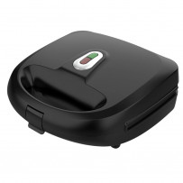 mainstays black 2 in 1 waffle and sandwich maker