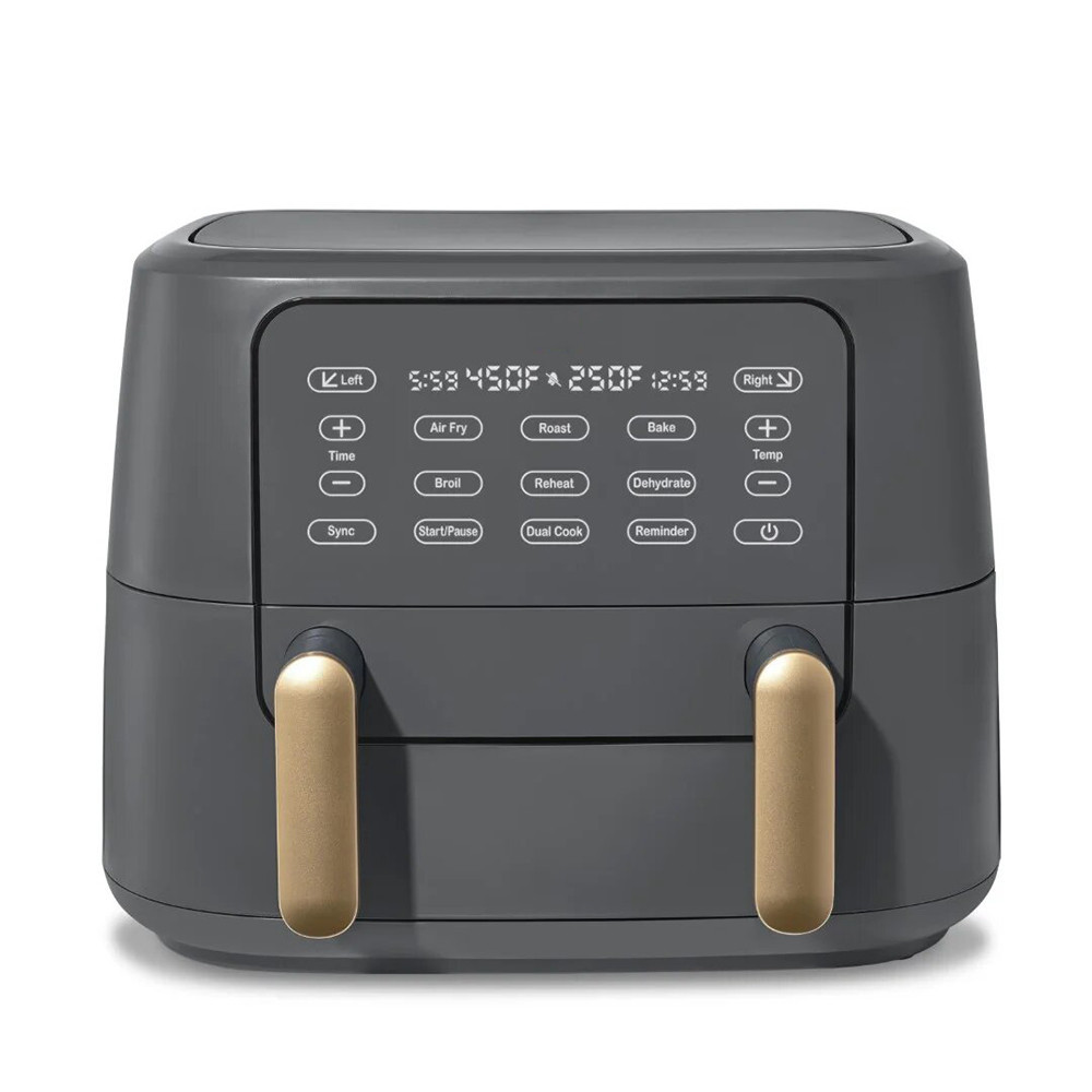 fryer with touch screen basket separated air fryer sleek design